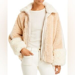OOF Wear‎ Faux Fur Zip Up Heavy Oversized Jacket Size 38 / XS
